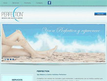 Tablet Screenshot of perfectionspacancun.com